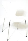 AFTER ARNE JACOBSEN - CONTEMPORARY MOULDED DINING / DESK CHAIR