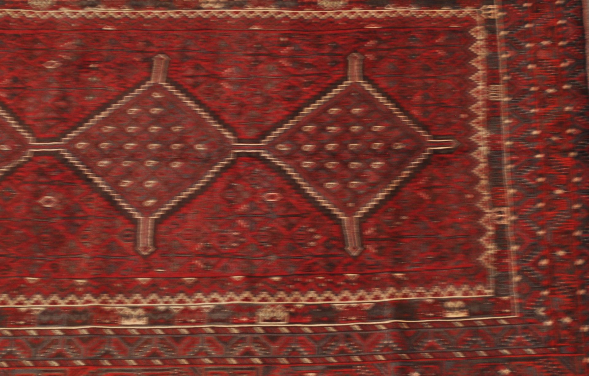 WOOL ON COTTON HAND KNOTTED PERSIAN ISLAMIC SHIRAZ CARPET RUG - Bild 4 aus 5