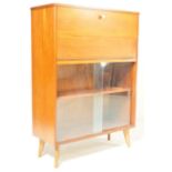 ARNOLD FURNITURE MID CENTURY TEAK WOOD BUREAU CABINET