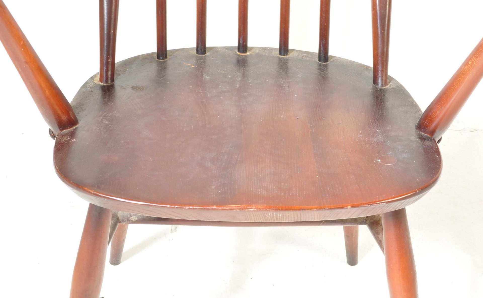 ERCOL - SET OF THREE DINING CHAIRS - Image 4 of 7