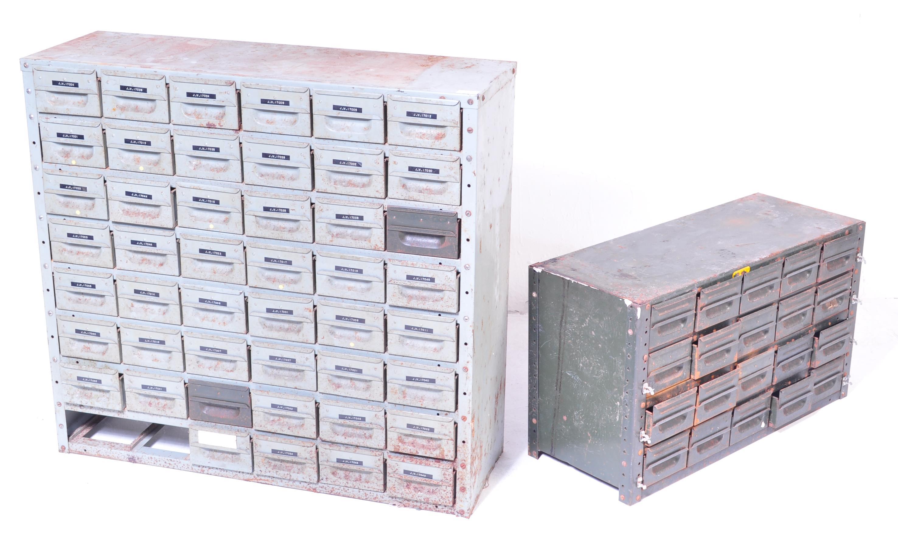 RETRO VINTAGE INDUSTRIAL FACTORY DRAWERS / TOOL CABINETS - Image 2 of 11