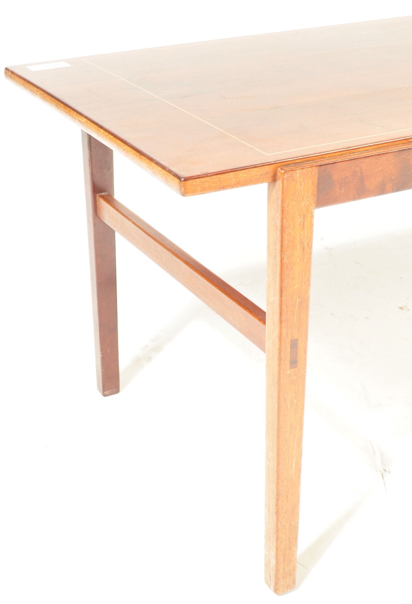 RETRO MID CENTURY TEAK WOOD LONG JOHN COFFEE TABLE - Image 4 of 4