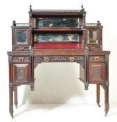19TH CENTURY CHINESE CHIPPENDALE REVIVAL DICKENS DESK