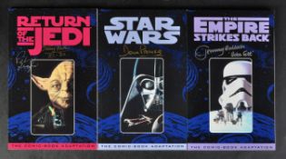 STAR WARS - LIMITED EDITION DARK HORSE COMICS TRILOGY SET SIGNED X4