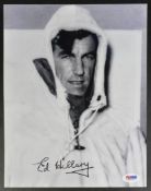 ESTATE OF DAVE PROWSE - SIR EDMUND HILLARY SIGNED PHOTO