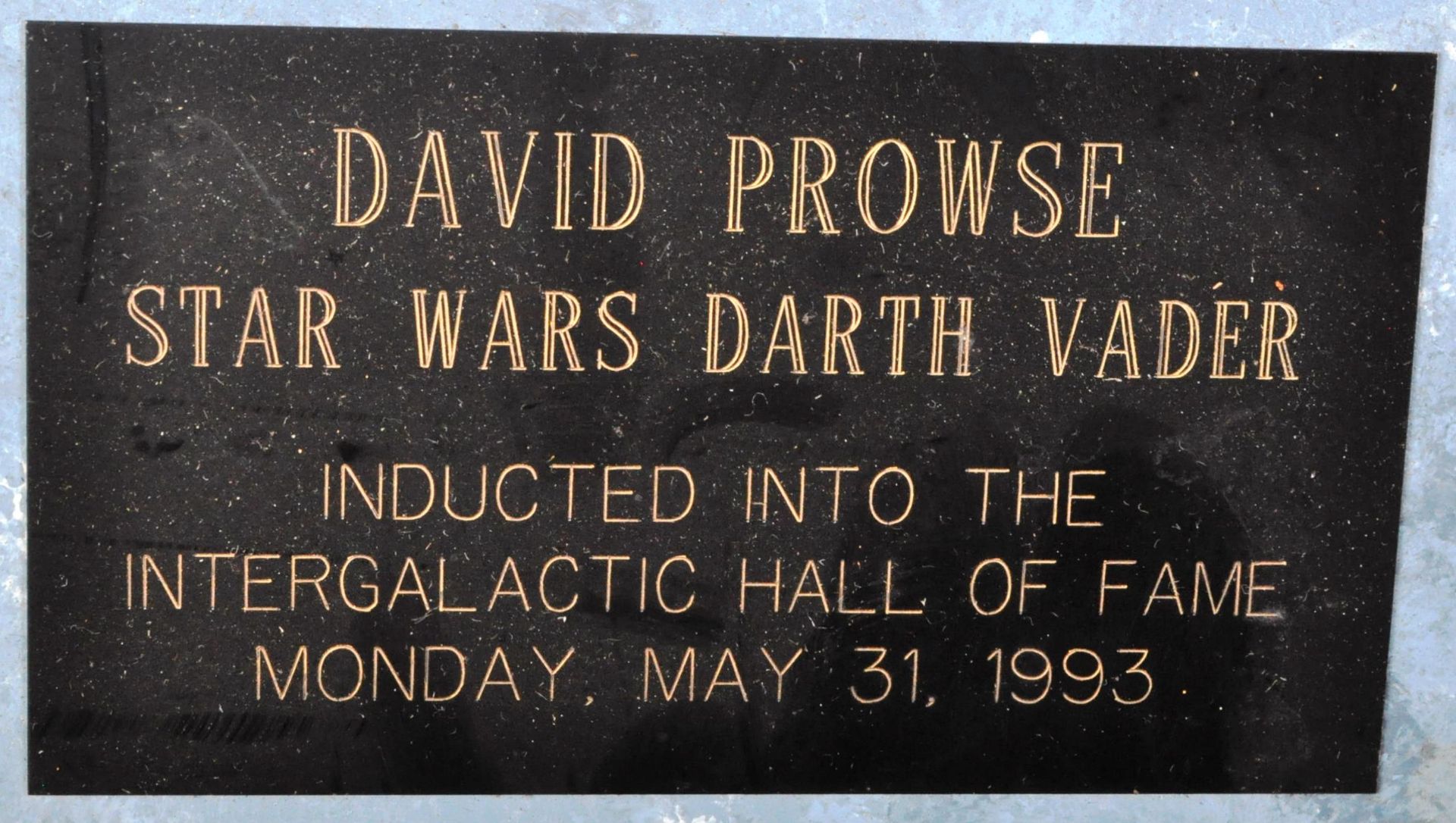 ESTATE OF DAVE PROWSE - STAR WARS - HALL OF FAME PRESENTATION - Image 2 of 5