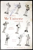 ESTATE OF DAVE PROWSE - MR UNIVERSE 1955 SIGNED BROCHURE / PROGRAMME