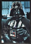 STAR WARS - DARTH VADER - PROWSE & EARL JONES SIGNED 8X12" - AFTAL