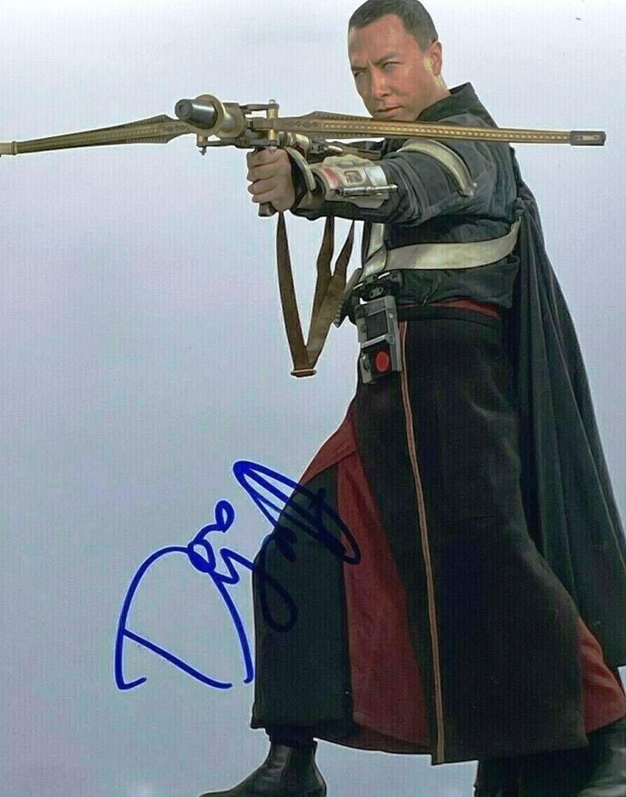 STAR WARS - ROGUE ONE - DONNIE YEN - SIGNED 8X10" PHOTO - AFTAL