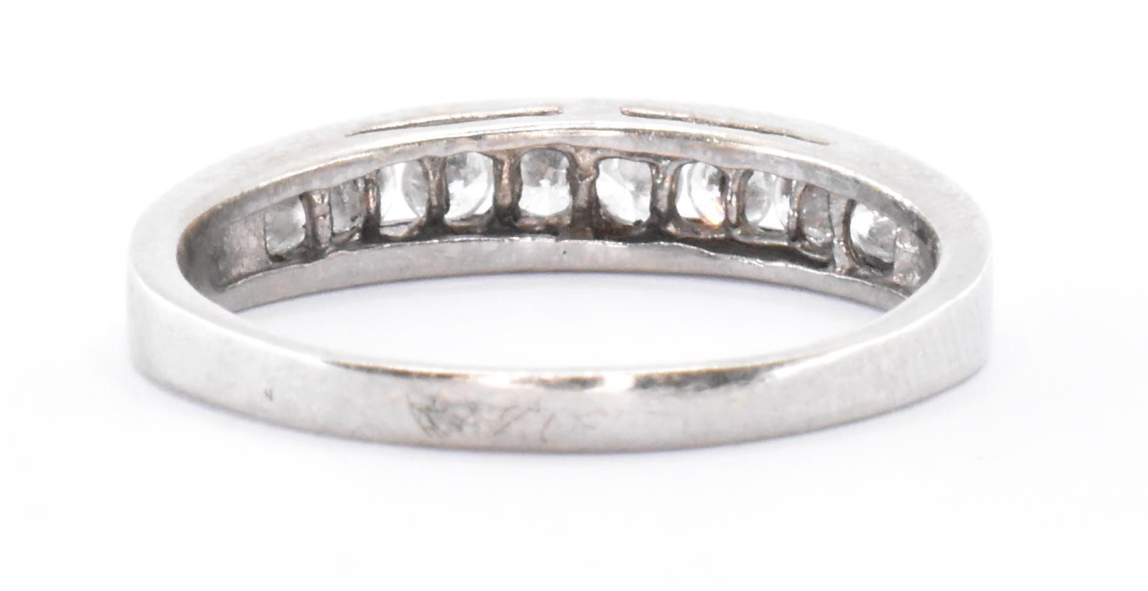 10CT WHITE GOLD & DIAMOND HALF ETERNITY RING - Image 3 of 6