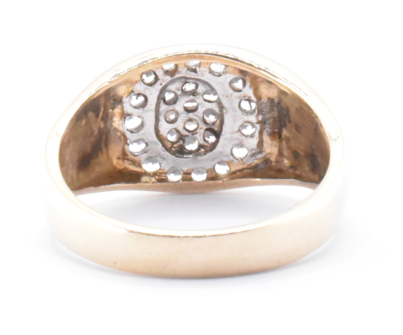 9CT GOLD & CZ SIGNET RING - Image 4 of 7