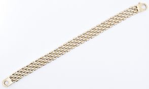 9CT GOLD LATTICE CHAIN BRACELET