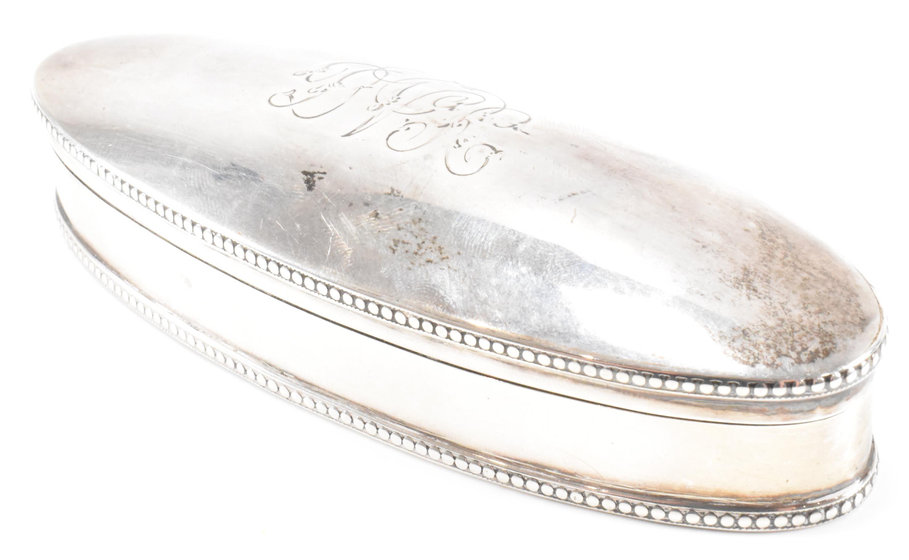 EDWARDIAN SILVER HALLMARKED TRINKET BOX