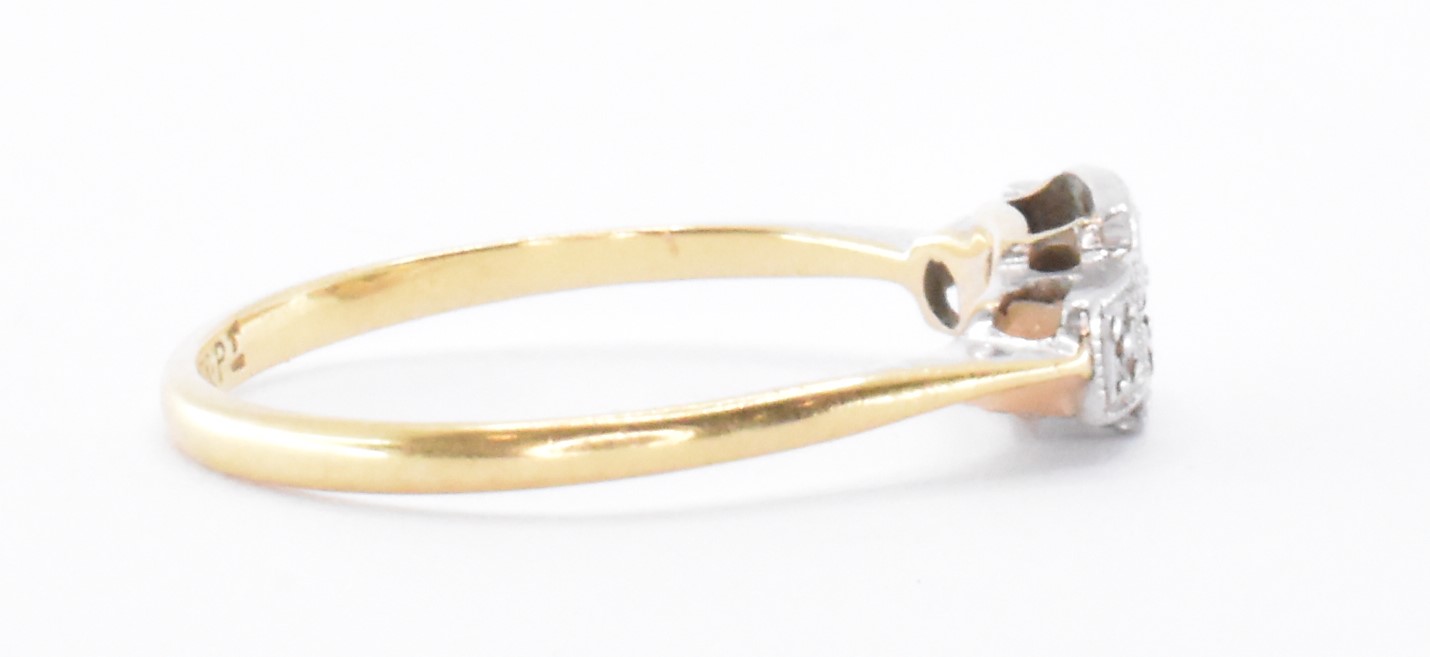 18CT GOLD PLATINUM & DIAMOND RING - Image 5 of 7