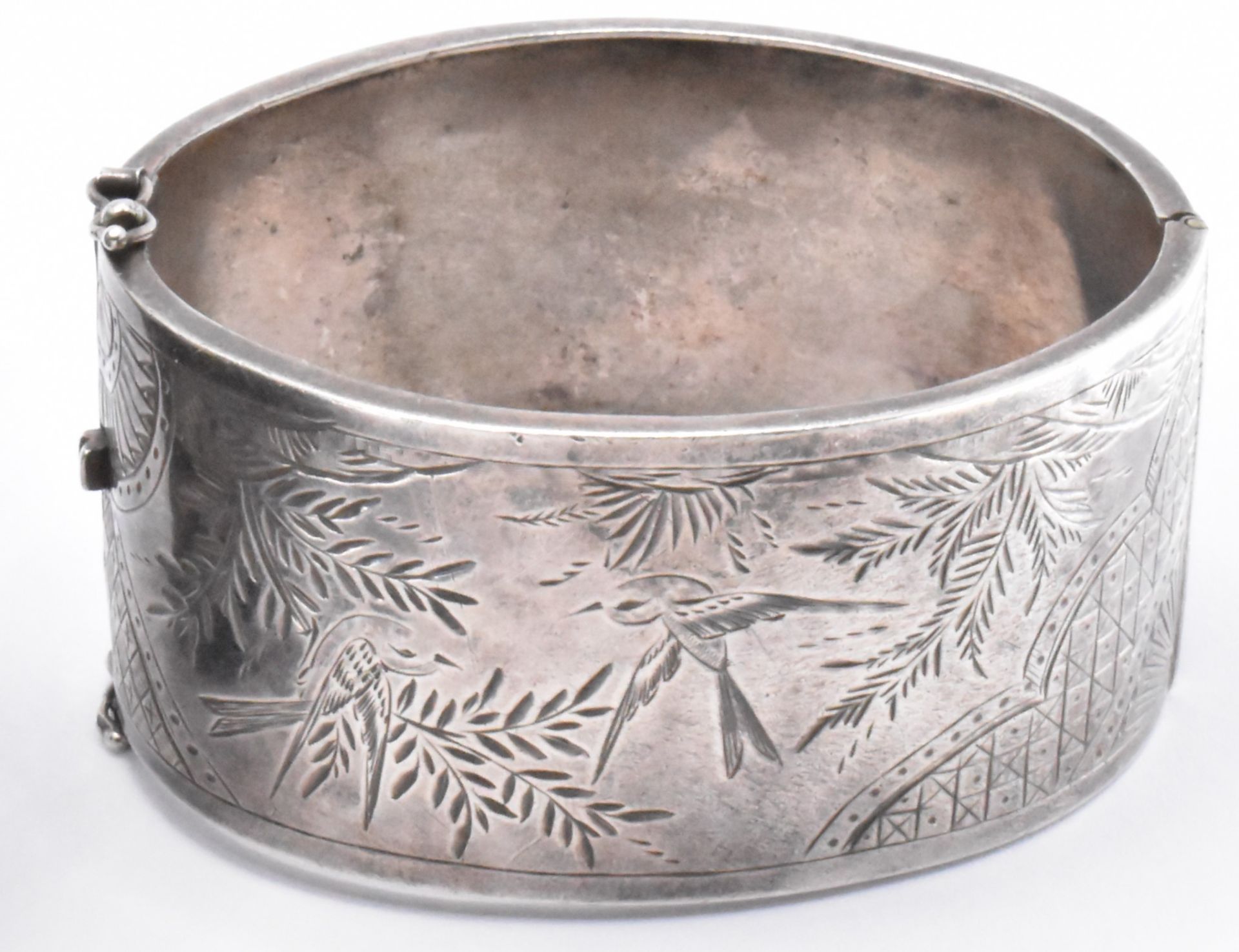 CHINESE SILVER POT & BANGLE BRACELET - Bild 2 aus 4