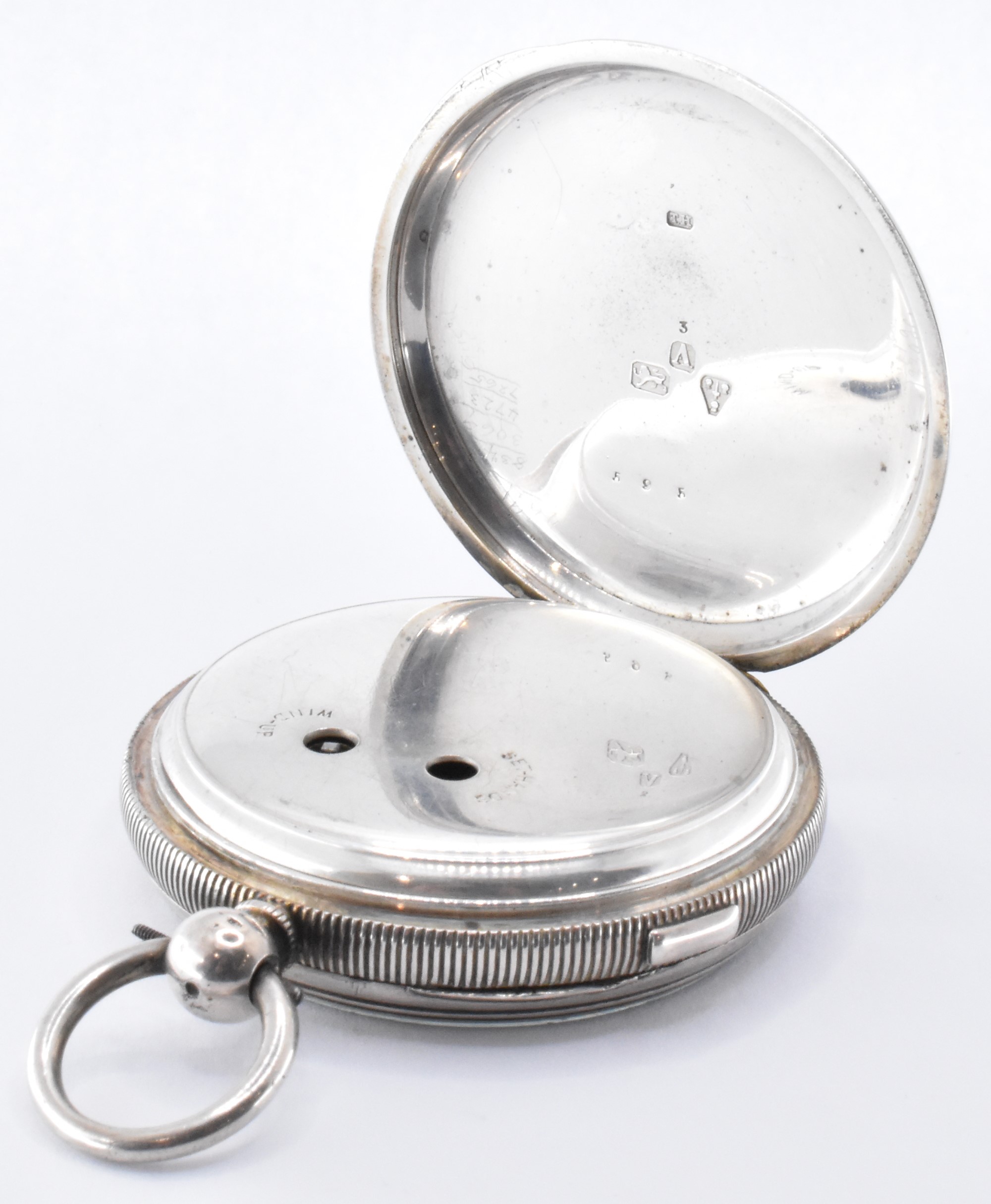 VICTORIAN SILVER IMPROVED CHRONOGRAPH POCKET WATCH - Image 4 of 5