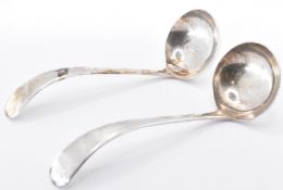 PAIR OF 1950S VINERS SILVER HALLMARKED SAUCE LADLES