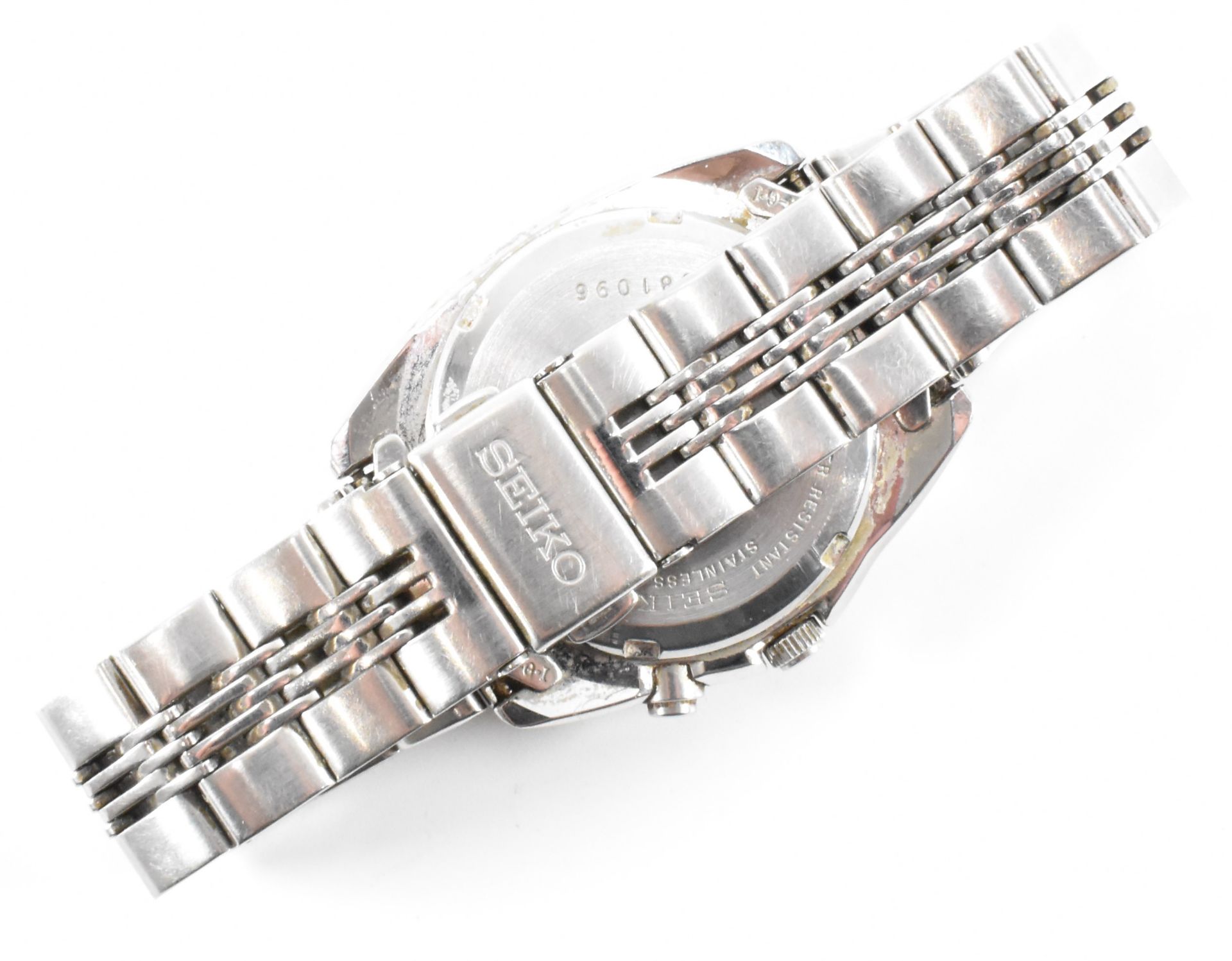 SEIKO KINETIC STAINLESS WRIST WATCH - Image 4 of 5