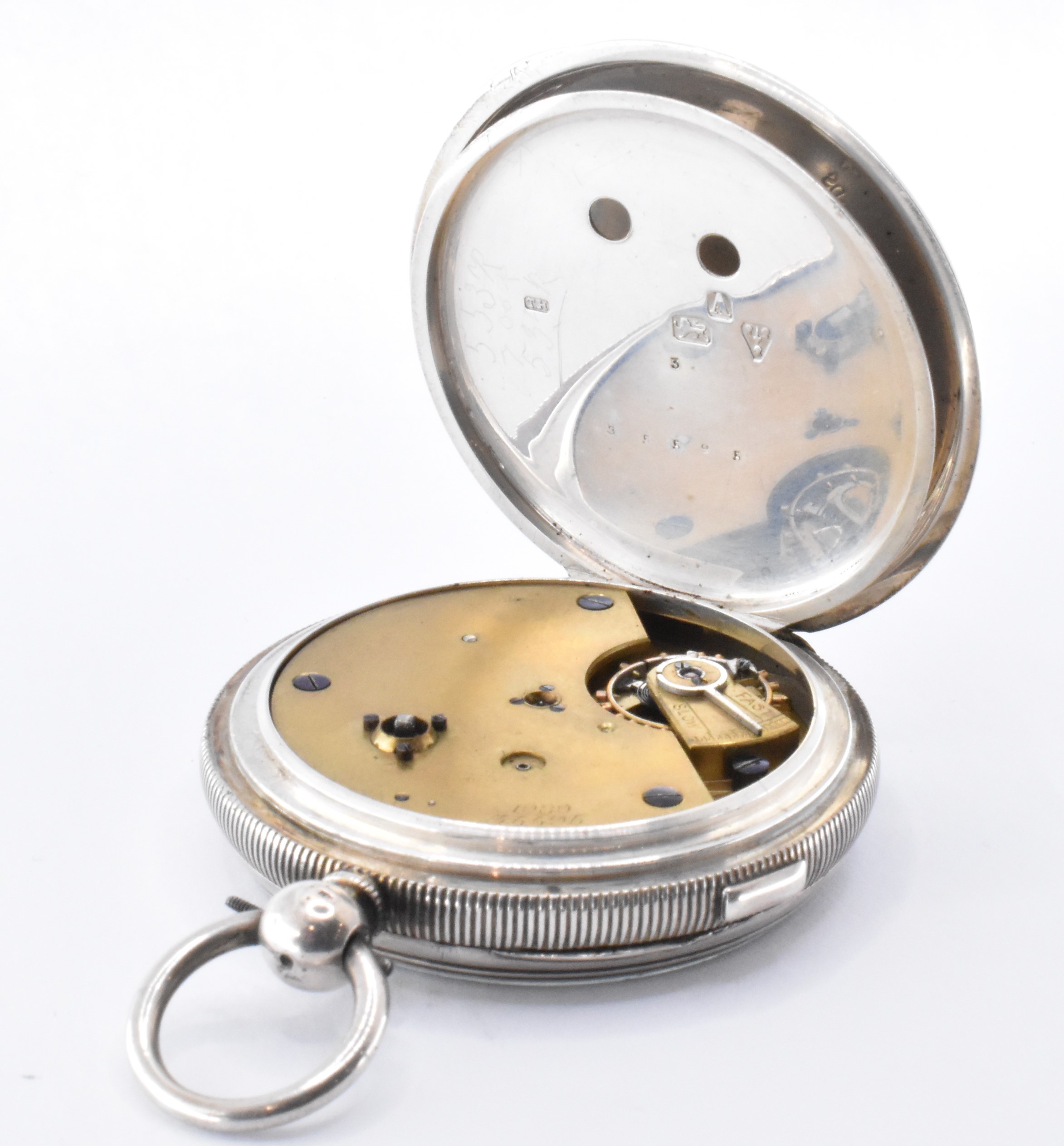 VICTORIAN SILVER IMPROVED CHRONOGRAPH POCKET WATCH - Image 5 of 5