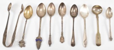 COLLECTION OF 19TH & 20TH CENTURY SILVER TEASPOONS