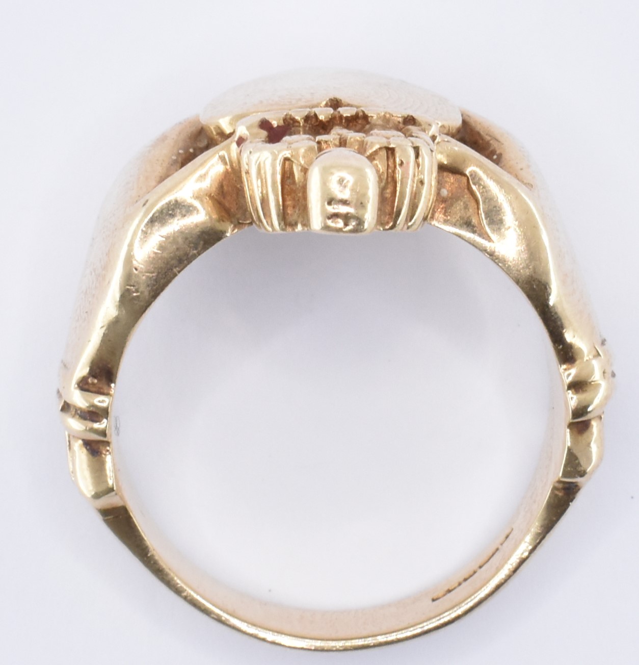 HALLMARKED 9CT GOLD CLADDAGH RING - Image 6 of 6