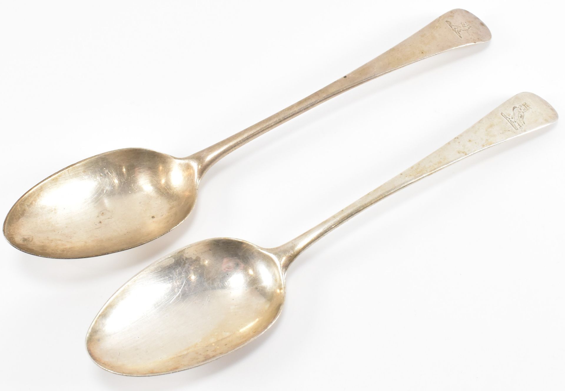 TWO GEORGE III SILVER HALLMARKED SPOONS