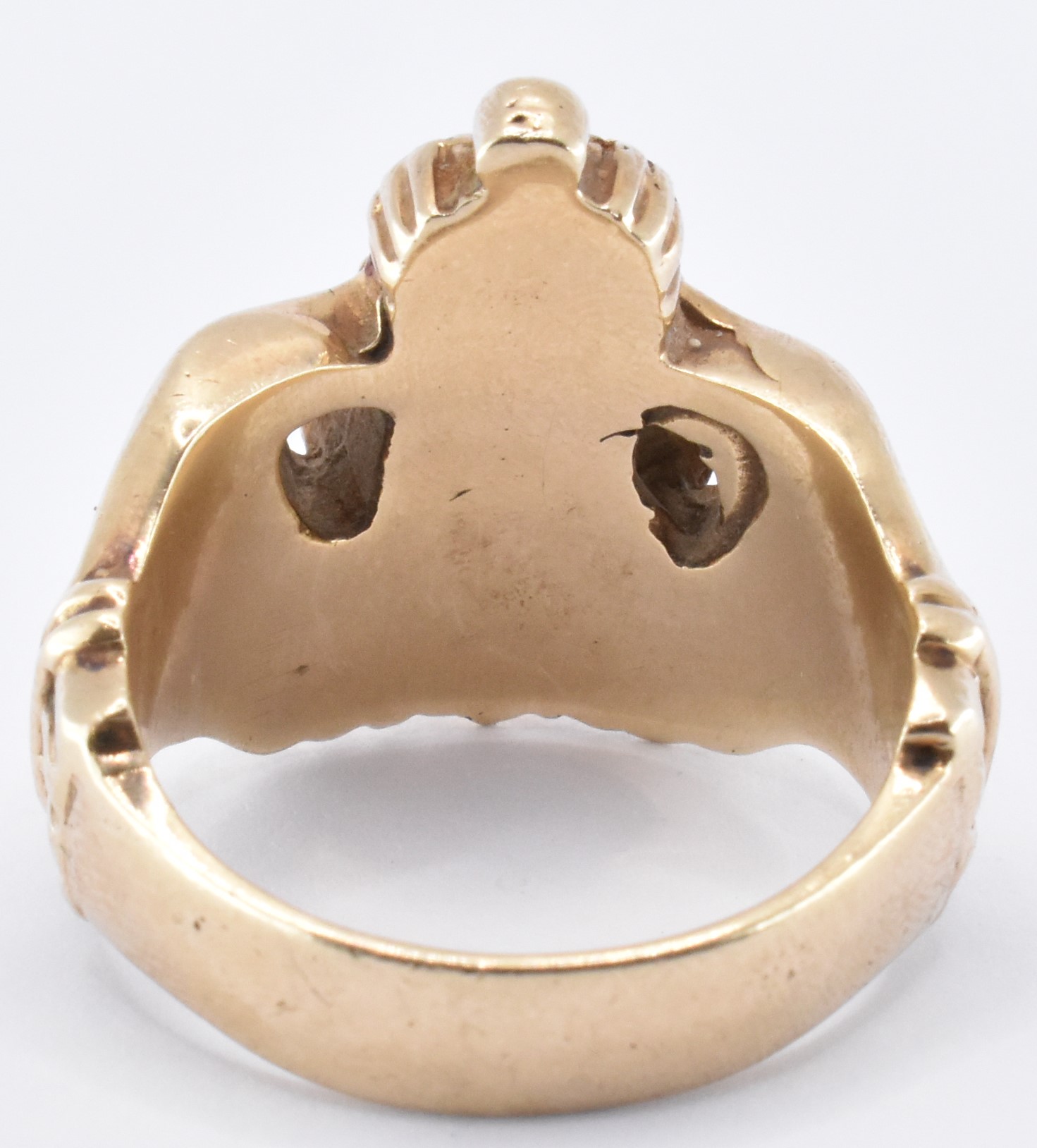 HALLMARKED 9CT GOLD CLADDAGH RING - Image 3 of 6