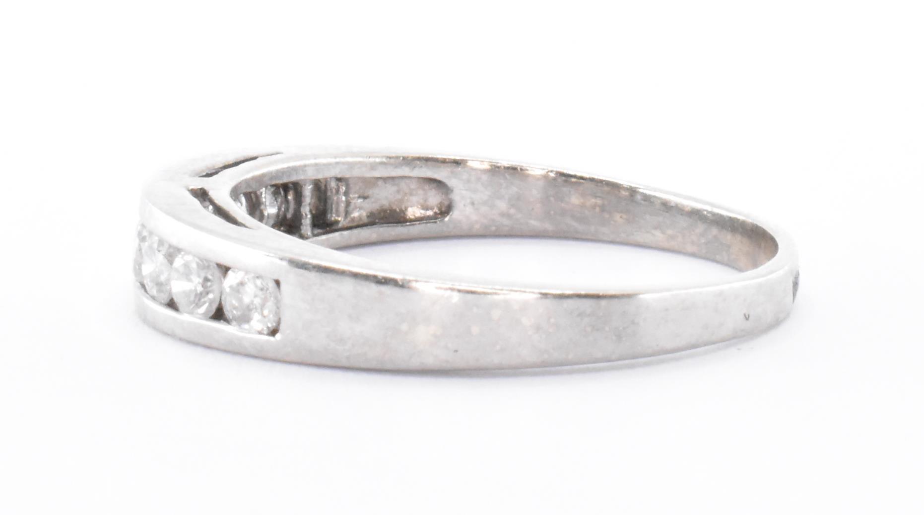 10CT WHITE GOLD & DIAMOND HALF ETERNITY RING - Image 2 of 6