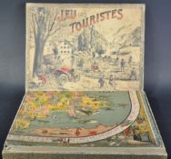 EARLY 20TH CENTURY FRENCH CYCLING BOARD GAME ' JEU DES TOURISTES '