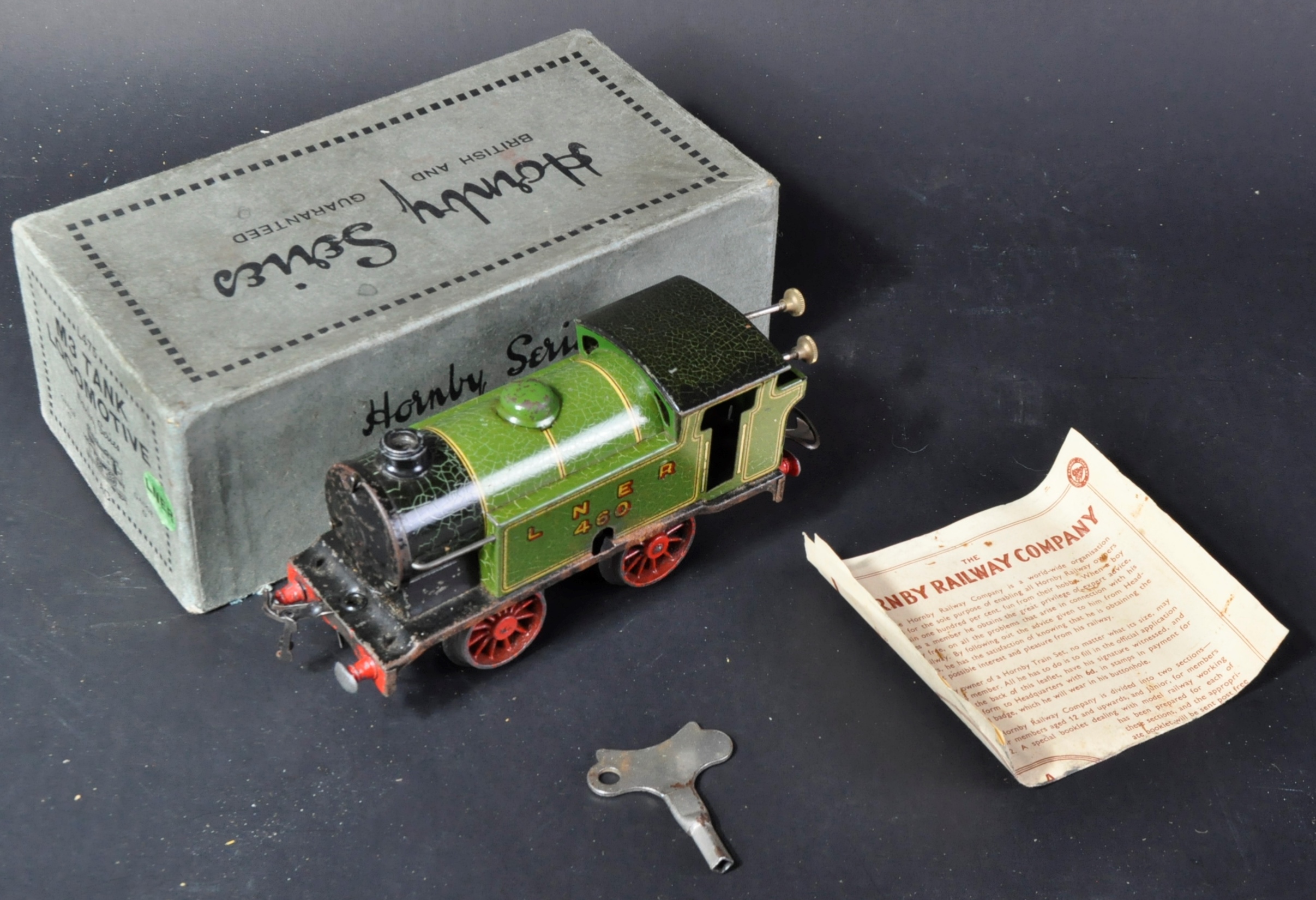 ORIGINAL VINTAGE HORNBY O GAUGE CLOCKWORK LOCOMOTIVE - Image 2 of 6