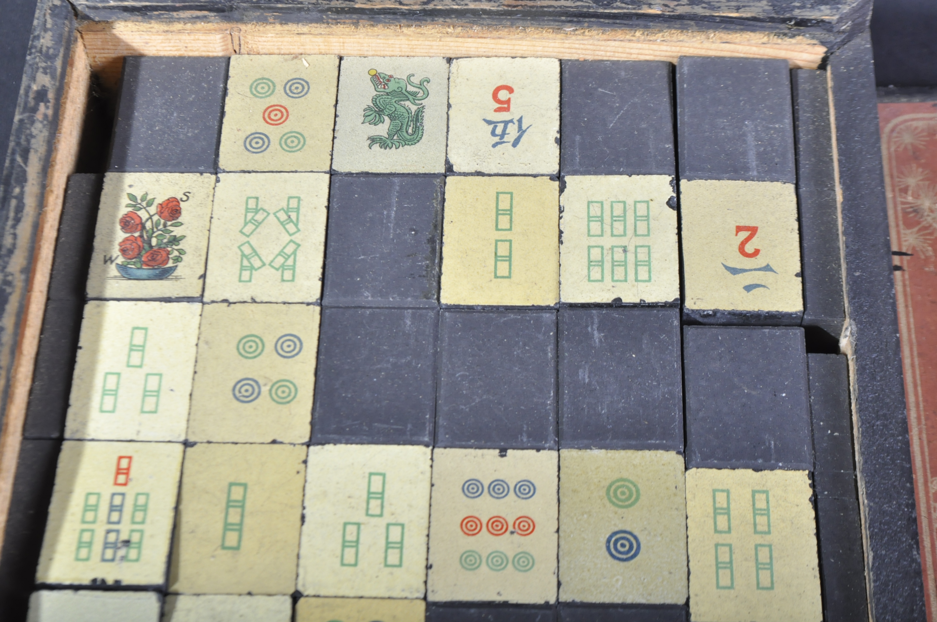 LATE 19TH CENTURY MAH-JONG TILE BASED BOARD GAME - Image 4 of 5