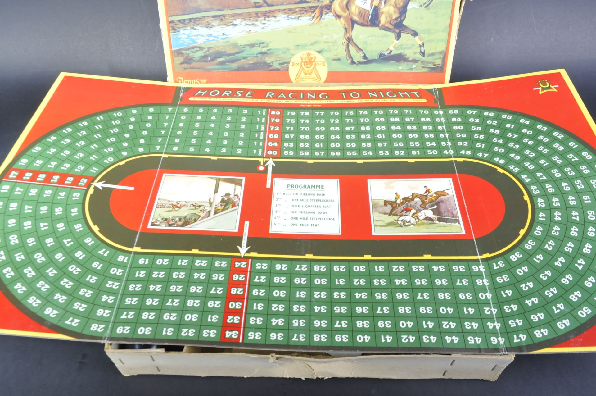 VINTAGE PEPYS GAMES ' HORSE RACING TONIGHT ' BOARD GAME - Image 3 of 4