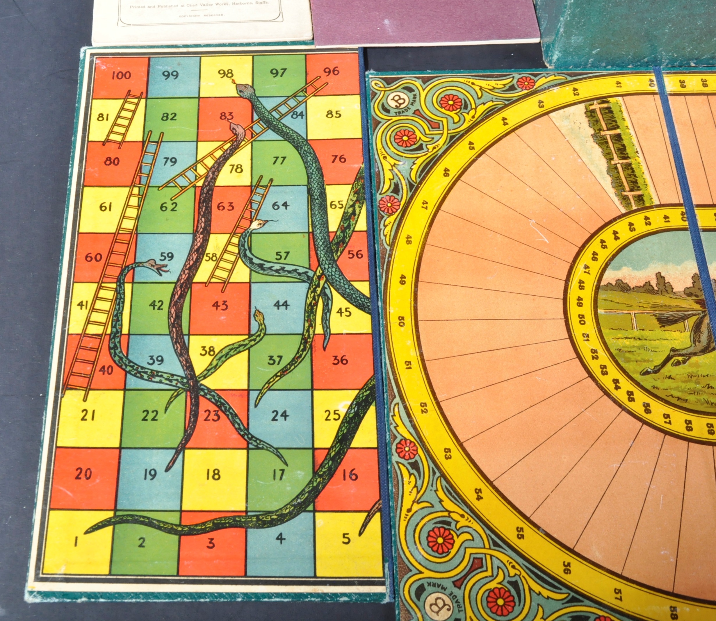 EARLY 20TH CENTURY CHAD VALLEY COMPENDIUM OF BOARD GAMES - Image 4 of 9