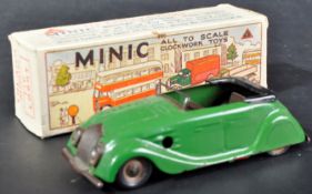 EARLY 20TH CENTURY MINIC TINPLATE CLOCKWORK MODEL CAR