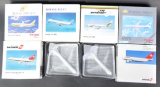 COLLECTION OF GERMAN HERPA WINGS SCALE MODEL AIRCRAFTS