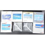 COLLECTION OF GERMAN HERPA WINGS SCALE MODEL AIRCRAFTS