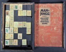 LATE 19TH CENTURY MAH-JONG TILE BASED BOARD GAME