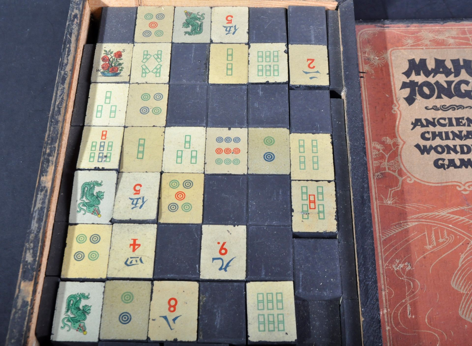 LATE 19TH CENTURY MAH-JONG TILE BASED BOARD GAME - Image 3 of 5