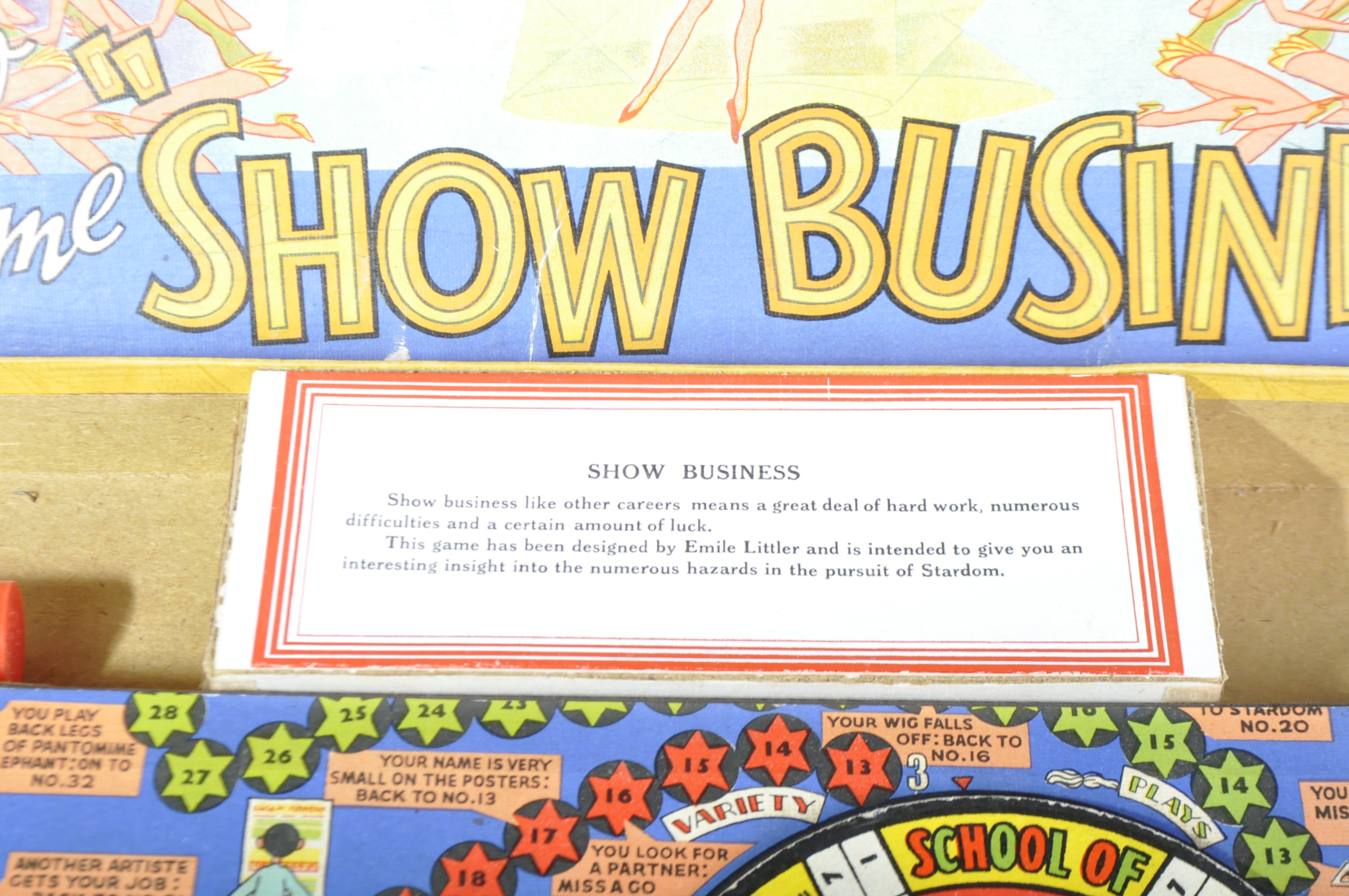 VINTAGE CHAD VALLEY SHOW BUSINESS THEMED BOARD GAME - Image 6 of 6