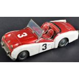 JAPANESE BANDAI MADE TINPLATE TRIUMPH TR3 SPORTS CAR