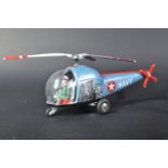 MODERN TOYS OF JAPAN MADE TINPLATE CLOCKWORK HELICOPTER