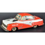 VINTAGE GERMAN MADE TINPLATE POLICE CAR