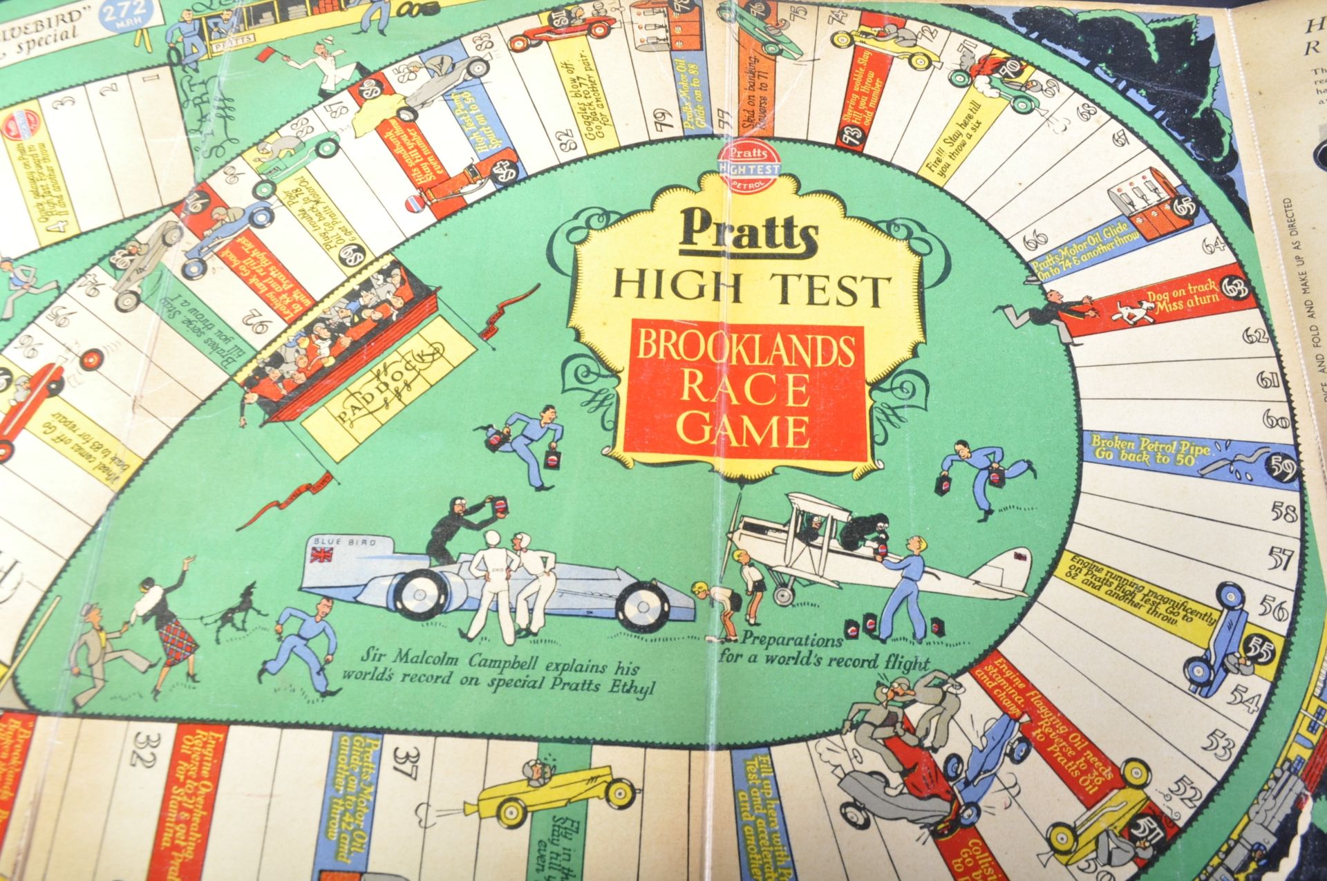 VINTAGE PRATTS HIGH TEST BROOKLANDS RACE GAME - Image 3 of 5