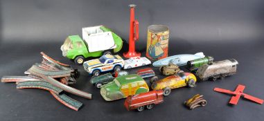 COLLECTION OF ASSORTED VINTAGE TINPLATE VEHICLES