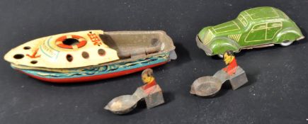 TWO VINTAGE TINPLATE PENNY TOYS