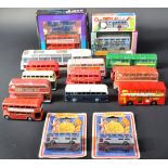 COLLECTION OF ASSORTED VINTAGE DIECAST MODEL BUSES