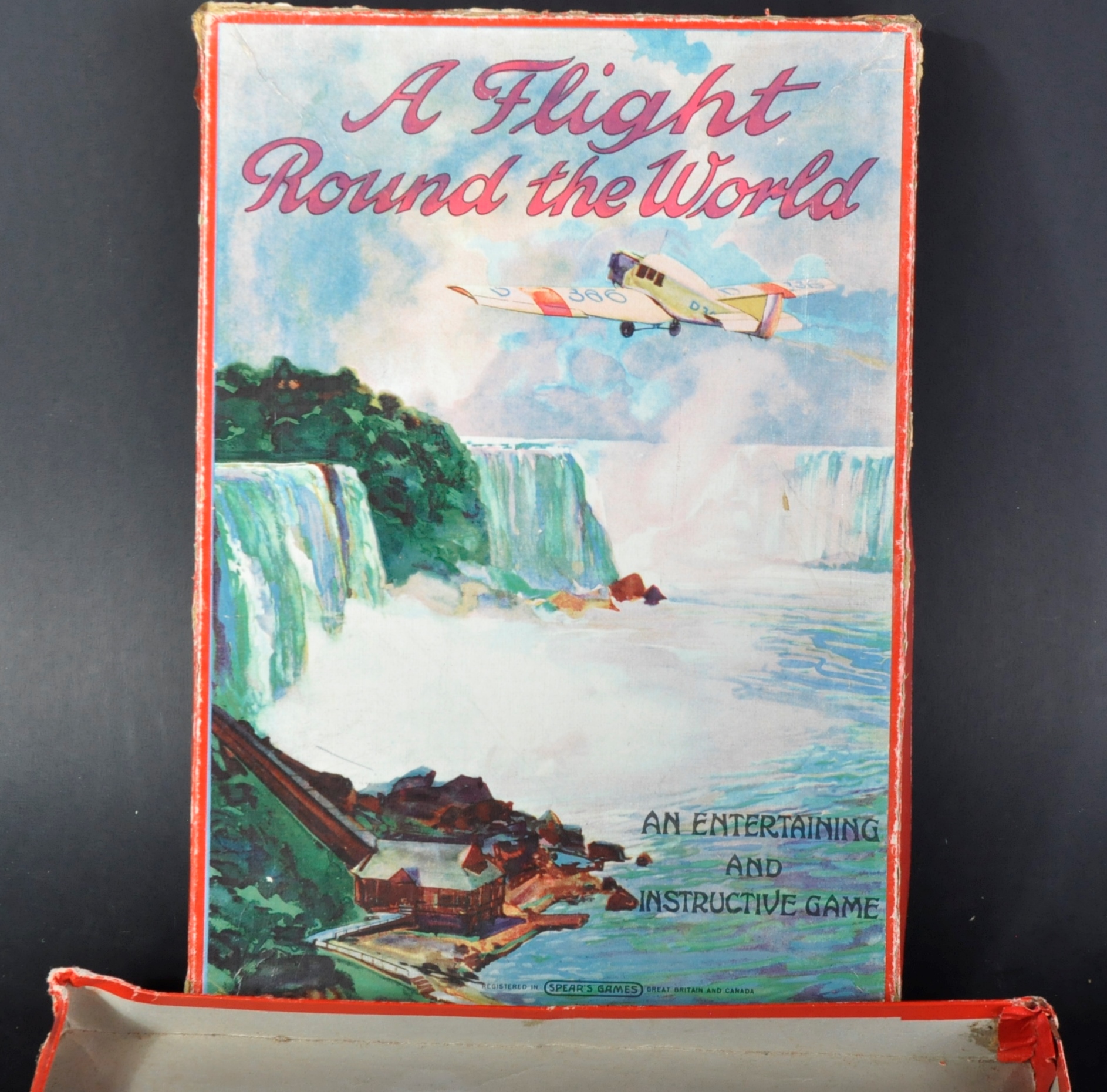 VINTAGE SPEARS MADE ' FLIGHT AROUND THE WORLD ' BOARD GAME - Image 4 of 5