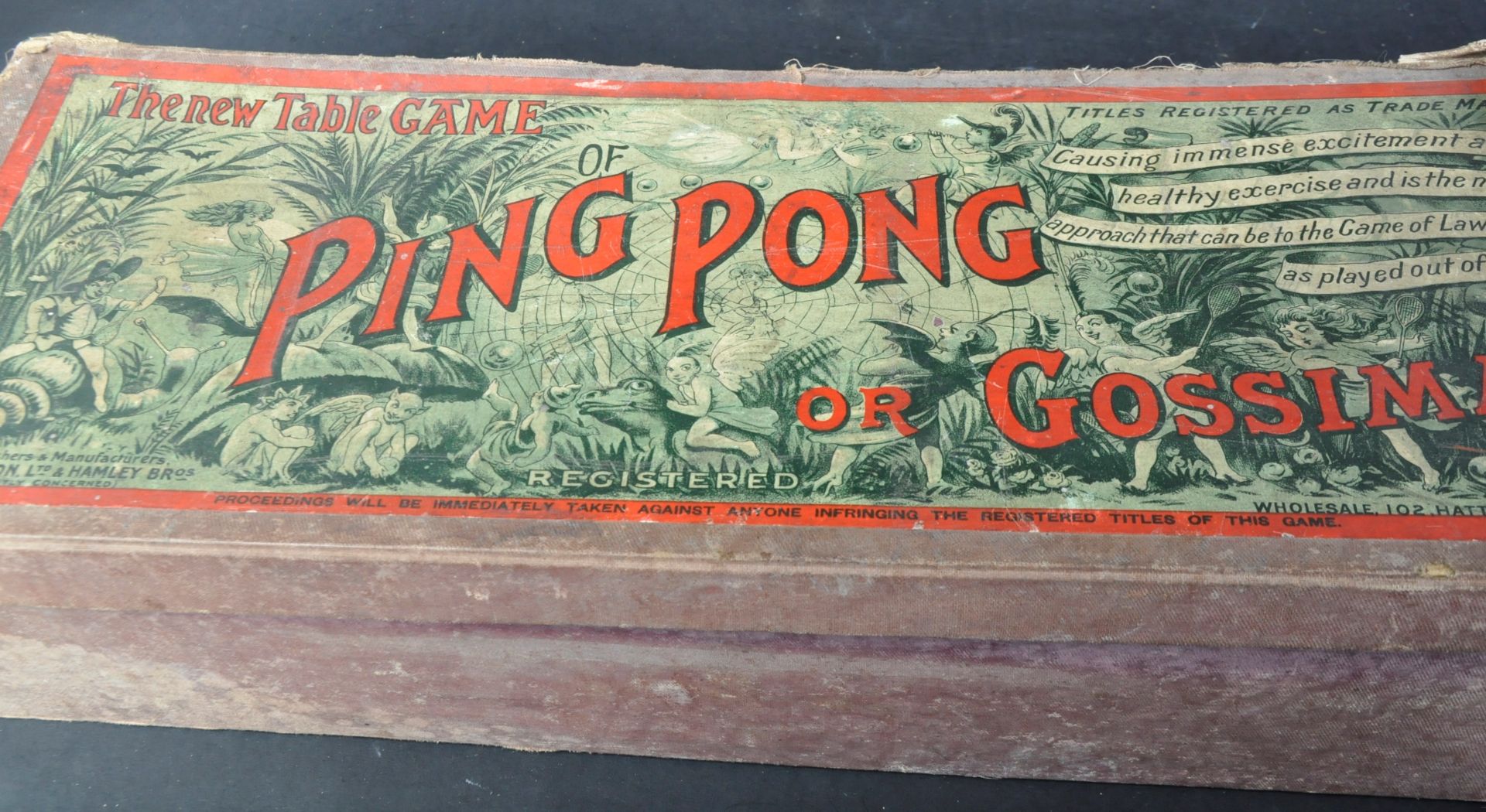 LATE 19TH CENTURY J JAQUES TABLE TOP PING PONG GAME - Image 5 of 5