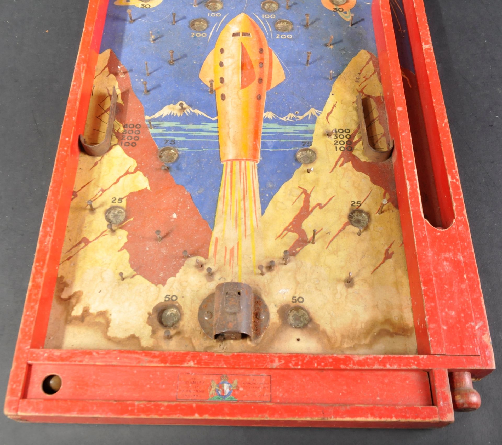 EARLY 20TH CENTURY CHAD VALLEY BAGATELLE TABLETOP SPACE GAME - Bild 2 aus 6