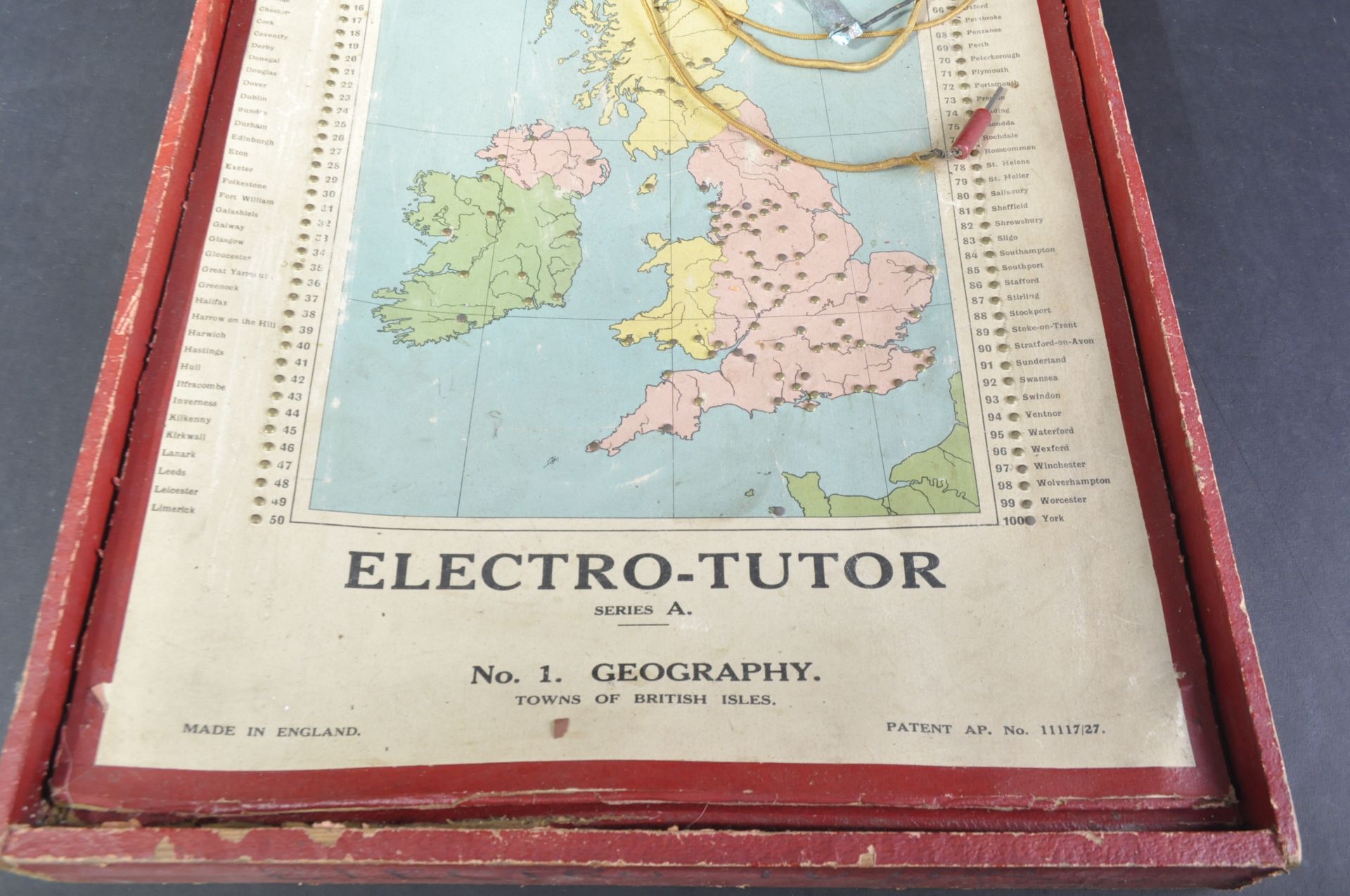 1920'S BRITISH ' ELECTRO TUTOR ' GEOGRAPHICAL GAME / TOY - Image 2 of 3